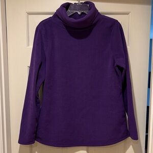 Talbots Purple fleece turtleneck